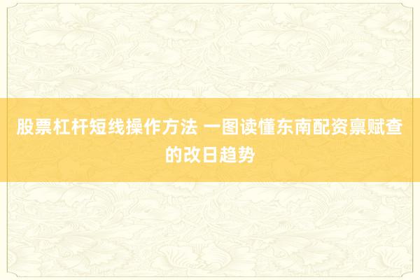 股票杠杆短线操作方法 一图读懂东南配资禀赋查的改日趋势