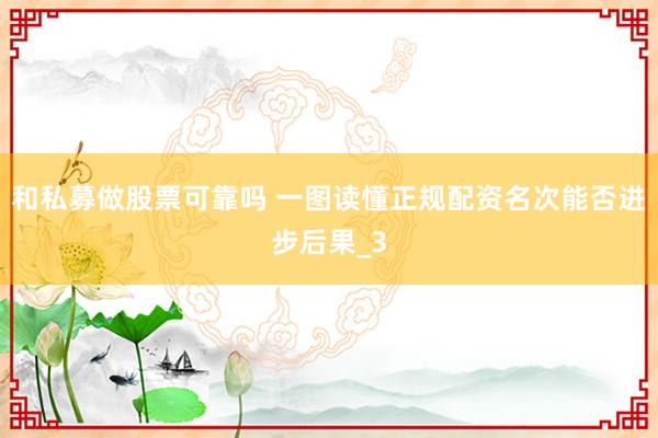 和私募做股票可靠吗 一图读懂正规配资名次能否进步后果_3