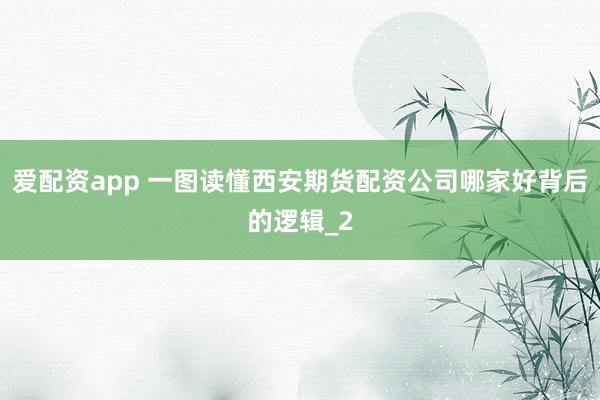 爱配资app 一图读懂西安期货配资公司哪家好背后的逻辑_2