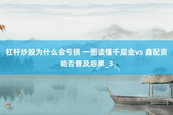 杠杆炒股为什么会亏损 一图读懂千层金vs 鑫配资能否普及后果_3
