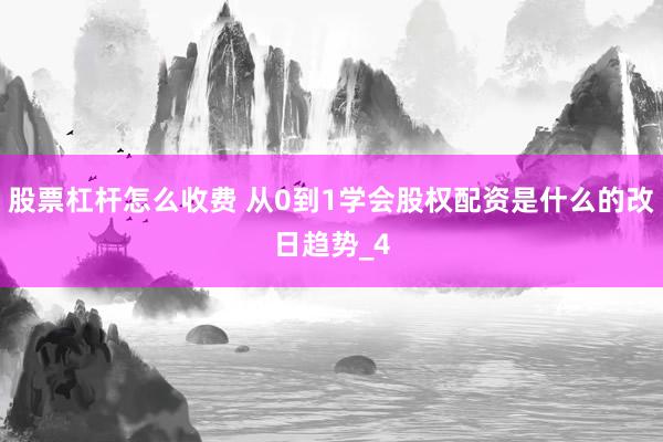 股票杠杆怎么收费 从0到1学会股权配资是什么的改日趋势_4